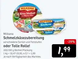 KONSUM Milkana schmelzkäsezubereitung Angebot