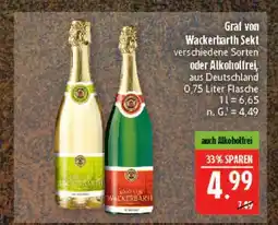 Marktkauf Graf von wackerbarth sekt verschiedene sorten Angebot