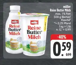 Edeka Müller reine butter milch Angebot