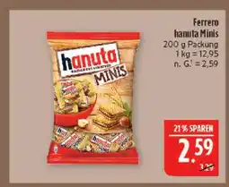 Marktkauf Ferrero hanuta minis Angebot