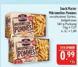 Marktkauf Snack master mikrowellen-pommes (classic) Angebot