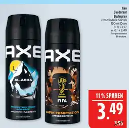 Marktkauf Axe alaska deodorant bodyspray Angebot