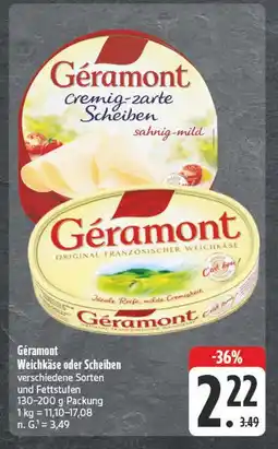 Edeka Géramont weichkäse Angebot