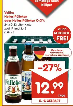 Netto Marken-Discount Veltins helles pülleken Angebot