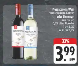Edeka Mezzacorona wein oder stemmari Angebot