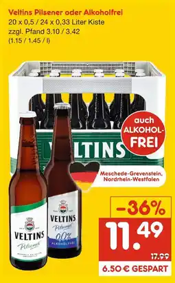Netto Marken-Discount Veltins pilsener oder alkoholfrei Angebot