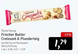 KONSUM Tante Fanny Frischer Butter Croissant & Plunderteig Angebot