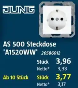 Bauhaus JUNG AS 500 Steckdose 'A1520WW' Angebot