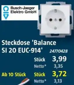 Bauhaus Busch-Jaeger Elektro GmbH Steckdose Balance SI 20 EUC-914 Angebot