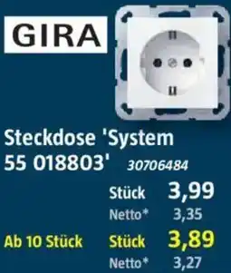 Bauhaus GIRA Steckdose 'System 55 018803' Angebot