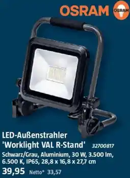 Bauhaus OSRAM LED-Außenstrahler 'Worklight VAL R-Stand' Angebot