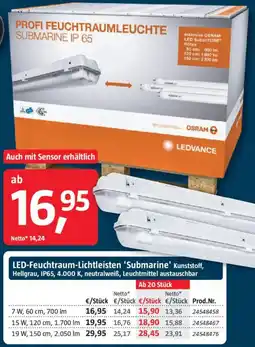 Bauhaus LED-Feuchtraum-Lichtleisten 'Submarine' Angebot