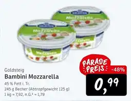 KONSUM Goldsteig Bambini Mozzarella Angebot
