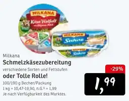 KONSUM Milkana Schmelzkäsezubereitung oder Tolle Rolle! Angebot