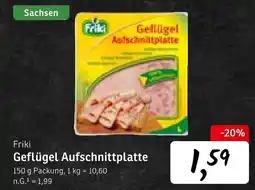 KONSUM Friki Geflügel Aufschnittplatte Angebot