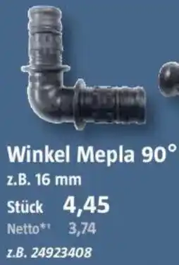 Bauhaus GEBERIT Winkel Mepla 90° Angebot