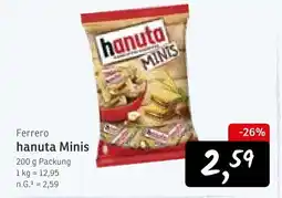 KONSUM Ferrero hanuta Minis Angebot