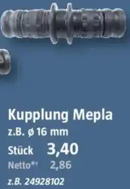 Bauhaus GEBERIT Kupplung Mepla Angebot