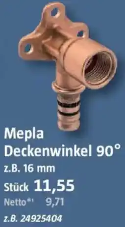 Bauhaus GEBERIT Mepla Deckenwinkel 90° Angebot