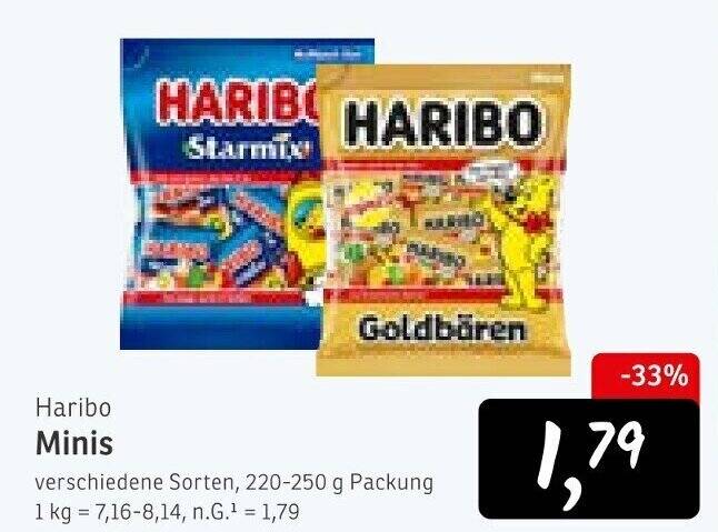 Haribo Normal Haribo Minis 220-250 g Angebot bei KONSUM