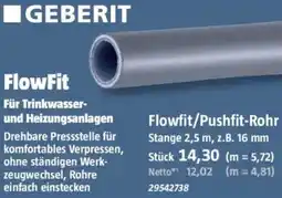 Bauhaus GEBERIT Flowfit/Pushfit-Rohr Angebot