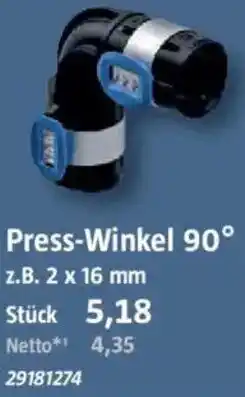 Bauhaus GEBERIT Press-Winkel 90° Angebot