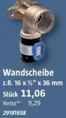 Bauhaus GEBERIT Wandscheibe Angebot
