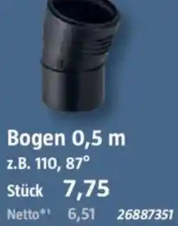 Bauhaus GEBERIT Bogen 0,5 m Angebot