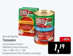 KONSUM Oro di Parma Tomaten Angebot