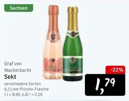 KONSUM Graf von Wackerbarth Sekt Angebot