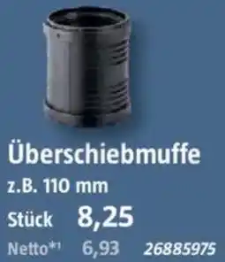Bauhaus GEBERIT Überschiebmuffe Angebot