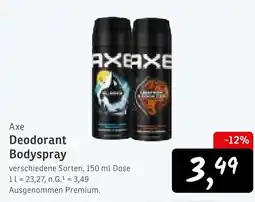 KONSUM Axe Deodorant Bodyspray Angebot