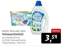 KONSUM Weißer Riese oder Spee Vollwaschmittel Angebot