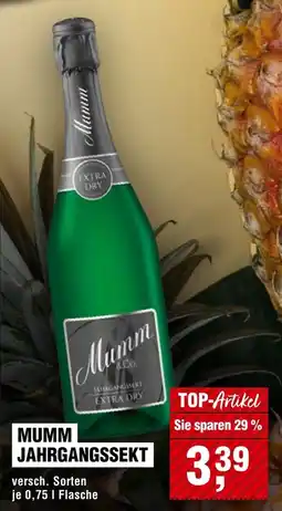 Handelshof Mumm JAHRGANGSSEKT Angebot