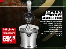 Handelshof GASTROBACK ZITRUSPRESSE ADVANCED PRO S Angebot