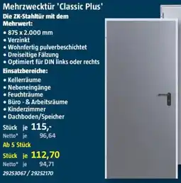 Bauhaus Mehrzwecktür 'Classic Plus' Angebot