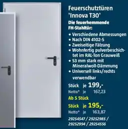 Bauhaus Feuerschutztüren 'Innova T30' Angebot