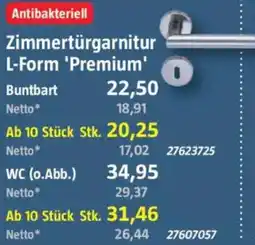 Bauhaus Zimmertürgarnitur L-Form 'Premium' Angebot