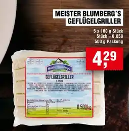 Handelshof MEISTER BLUMBERG'S GEFLÜGELGRILLER Angebot