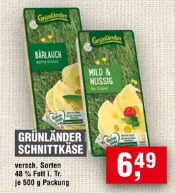 Handelshof GRÜNLÄNDER SCHNITTKÄSE Angebot