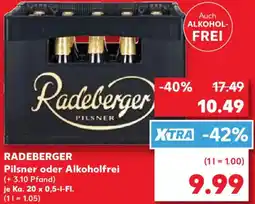Kaufland RADEBERGER Pilsner oder Alkoholfrei Angebot