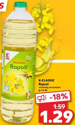 Kaufland K-CLASSIC Rapsöl Angebot