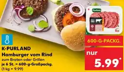 Kaufland K-PURLAND Hamburger vom Rind Angebot