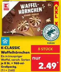 Kaufland K-CLASSIC Waffelhörnchen Angebot
