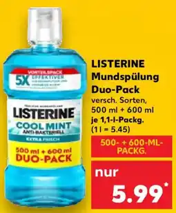 Kaufland LISTERINE Mundspülung Duo-Pack Angebot
