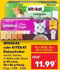 Kaufland WHISKAS oder KITEKAT Katzenfutter Angebot
