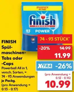 Kaufland FINISH Spülmaschinen Tabs oder Caps Angebot