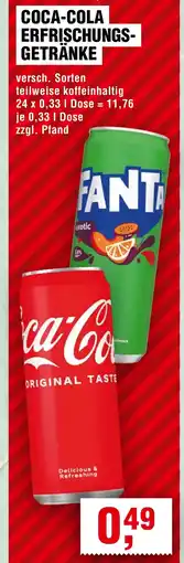 Handelshof COCA-COLA ERFRISCHUNGS- GETRÄNKE Angebot