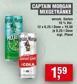 Handelshof CAPTAIN MORGAN MIXGETRÄNKE Angebot