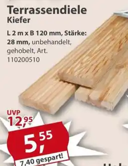 Sonderpreis Baumarkt Terrassendiele Kiefer Angebot